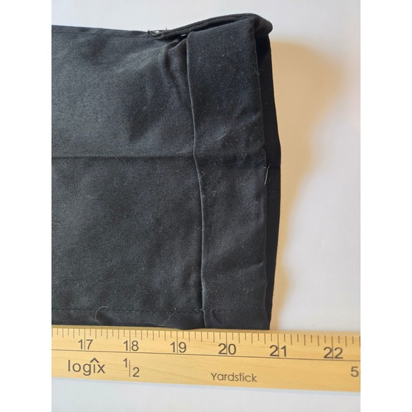 1775 Black Cropped Pants Womens Size 14 Button Detail Career Casual - Picture 7 of 13